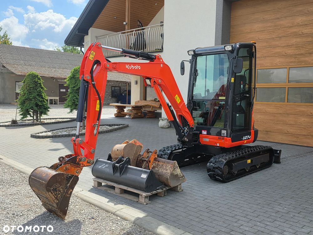 Kubota U 27 - 4 mini koparka Kubota sprowadzona 5 łyżek szybkozłącze piękna w oryginale 1 właściciel najdłuższe ramie long - 28