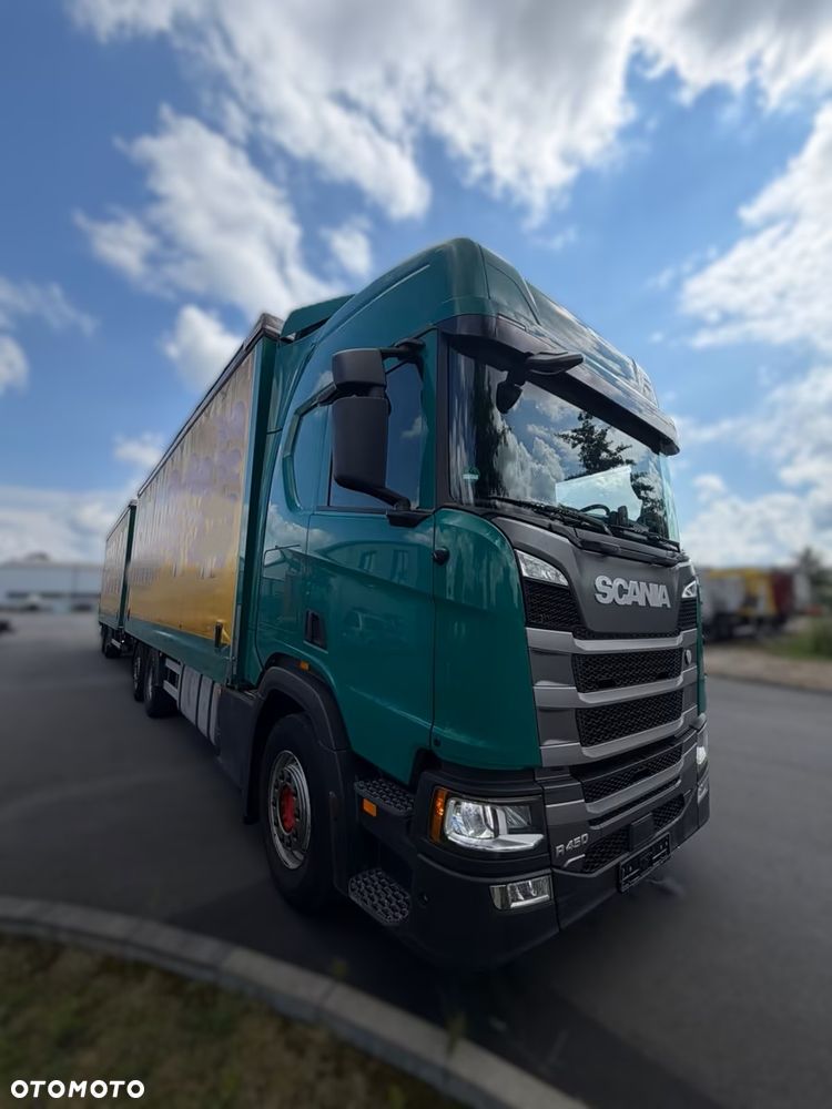 Scania R450 Jumbo + Przyczepa Rufa | 2019 | 499 500 km | Zestaw 38 EP | Retarder | Oś skrętna - 10