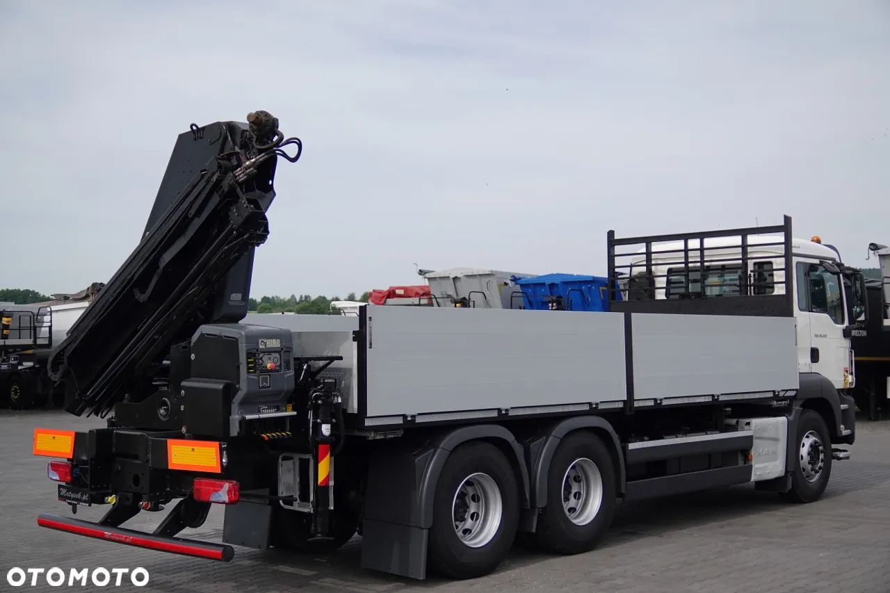MAN TGS 26.320 / 6X4 / SKRZYNIOWY 6.5 M + HDS HIAB 188 BS-3 / MAX UDŹWIG: 4 900 KG / STEROWANIE RADIOWE / ROTATOR / EURO 6 - 8