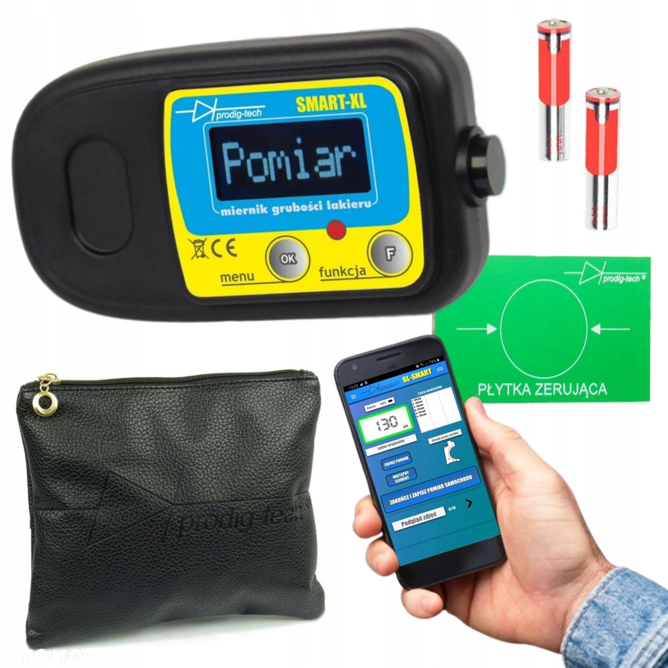 MIERNIK TESTER GRUBOŚCI LAKIERU GL-SMART-XL WBUDOWANA SONDA APLIKACJA - 9