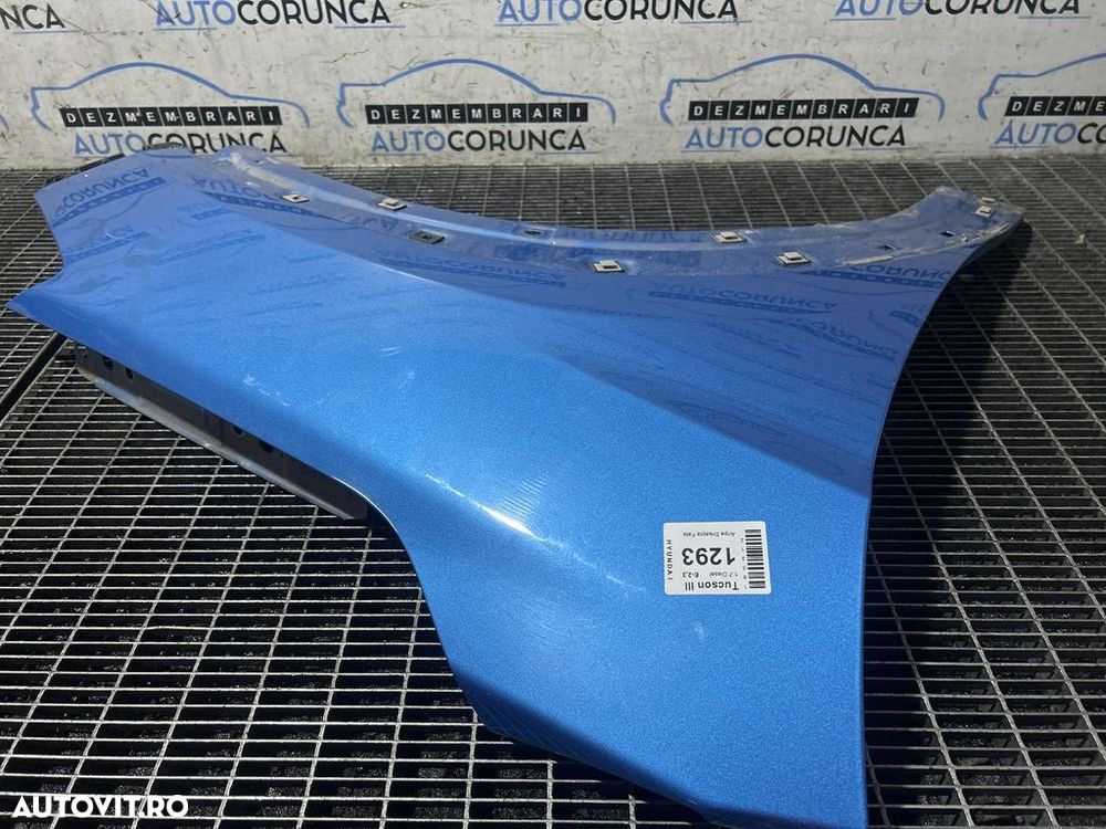 Aripa Dreapta Fata Hyundai Tucson III 2015 - 2018 4 Usi Ara Blue Metallic R3U (1293) - 3