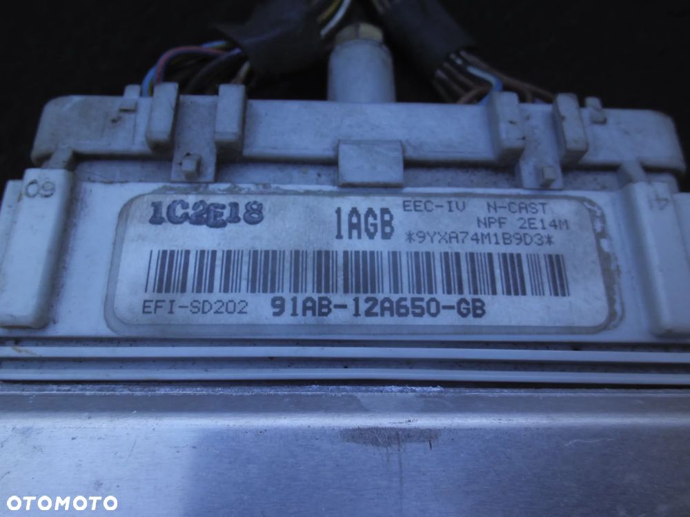 ECU STEROWNIK SILNIKA FORD ESCORT RS2000 2.0 91AB-12A650-GB 91AB12A650GB 1AGB - 2