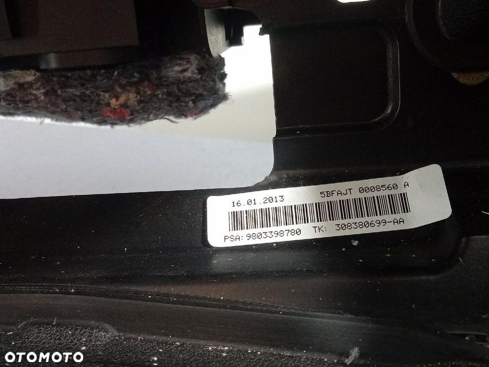 CITROEN DS5 DESKA ROZDZIELCZA KOKPIT AIRBAG 9803398780 - 4