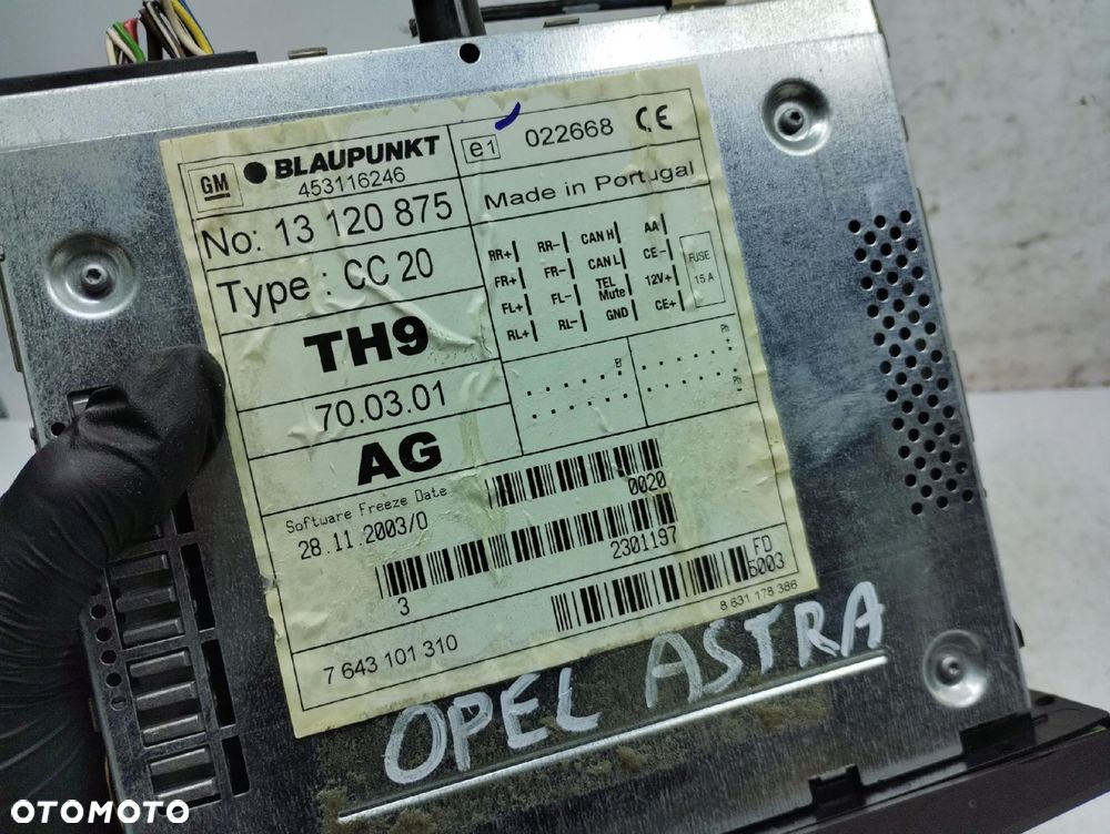Opel Astra H Radio Cd Bez Kodu 13120875 - 6