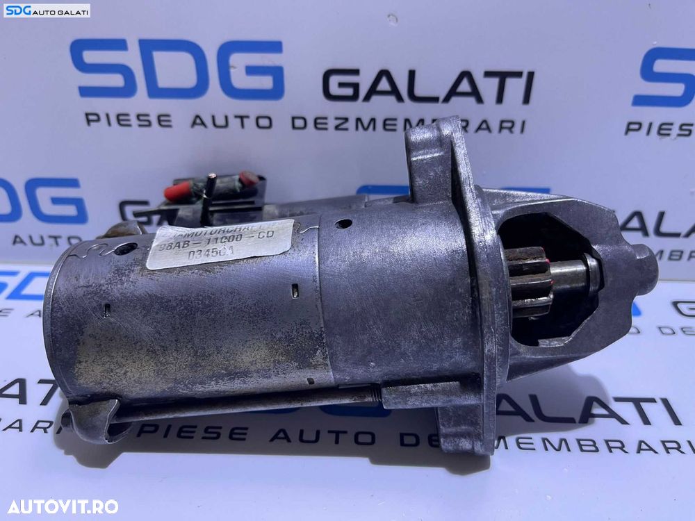 Electromotor cu 10 Dinti Cutie Manuala Ford Fiesta 5 1.25 16V 2002 - 2008 Cod 98AB-11000-CD [S0003] - 1