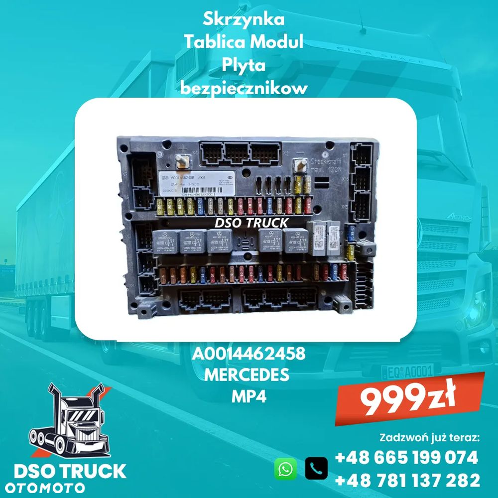 A0014462458 A0014462658 Skrzynka Tablica Modul Plyta bezpiecznikow MERCEDES - 1