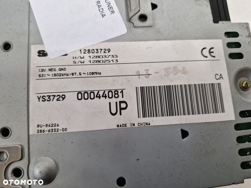 SAAB 93 9-3 2 II TUNER WZMACNIACZ RADIA 12803729 - 4