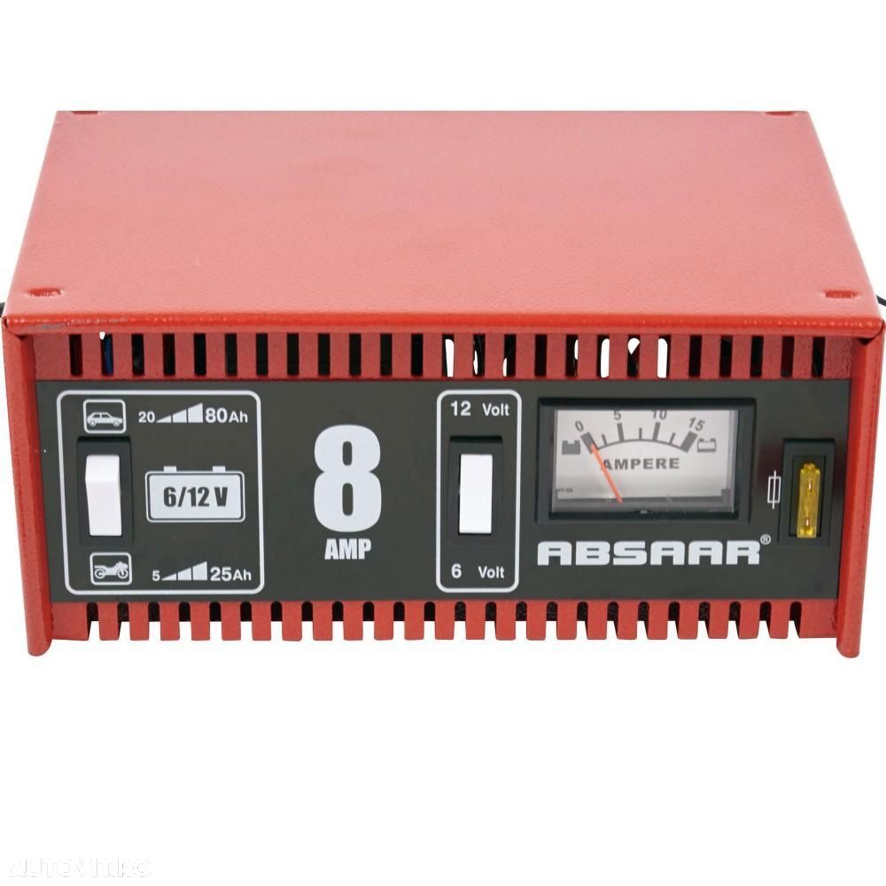 Redresor baterie auto Absaar Germany 6V/ 12V 8A incarcator cu incarcare normala/rapida - 2