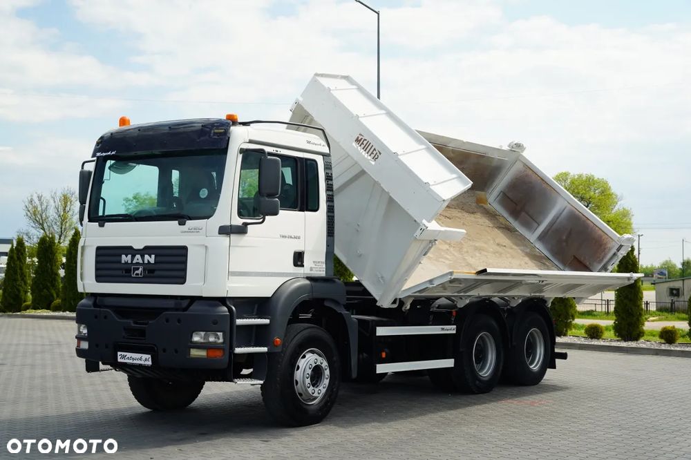 MAN TGA 33.350 / 6x4 / WYWROTKA / HYDROBURTA / MEILLER KIPPER / BORDMATIC / MANUAL / SPROWADZONY - 8