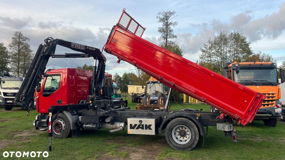 Renault Midlum 18 Dmc Hds Fassi 120 XP Sterowanie Radiowe 5-6 funkcja wyjście na rotator + Wywrotka Dautel Stan Wzorowy Sprowadzona (nie Palfinger Hiab Meiller Kipper Kh Kipper Schwarzmuller) - 14