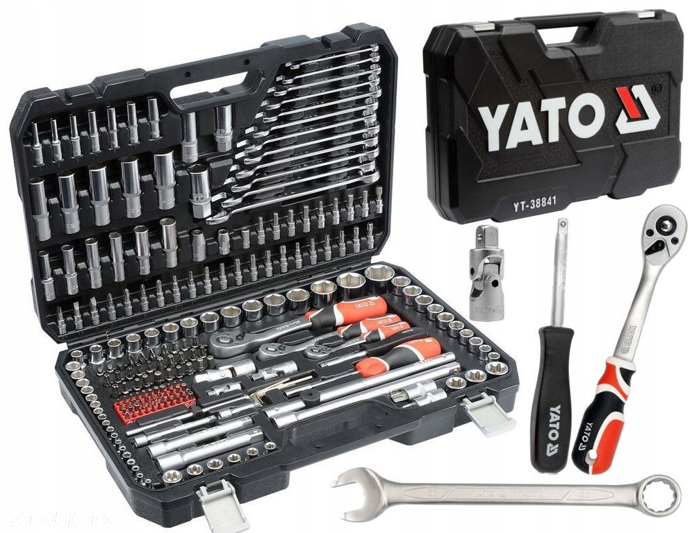 YATO KOMPLET KLUCZY ZESTAW NARZĘDZIOWY XXL 216 ELEMENTÓW KLUCZE YT-3884 1 - 1