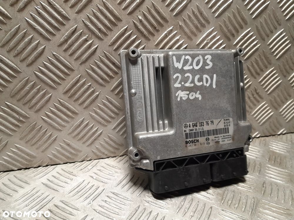 MERCEDES W203 KOMPUTER STEROWNIK SILNIKA  2.2 CDI DIESEL 6461537679 - 4