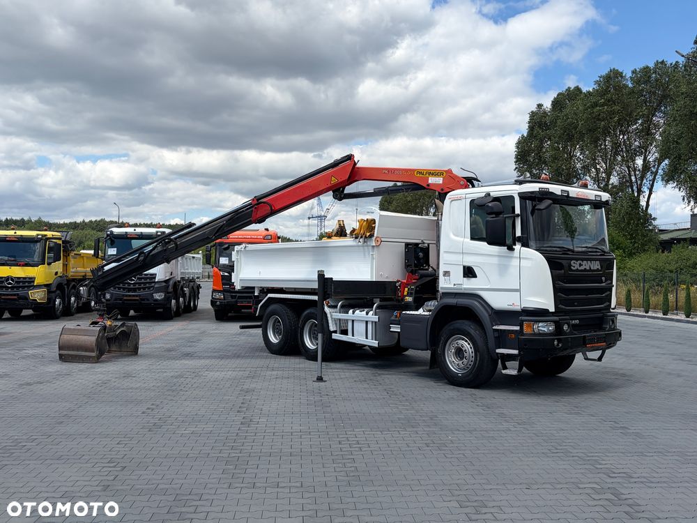 Scania P410 / 6x4 / EURO 6 / HDS / WYSUW x3 / ROTATOR / CHYWTAK / STEROWANIE RADIOWE / WYWROTKA / HYDROBURTA / AUTOMAT / KAMERA COFANIA / NAWIGACJA / NISKI PRZEBIEG / 2017 / SERWISOWANY / SPROWADZONY - 25