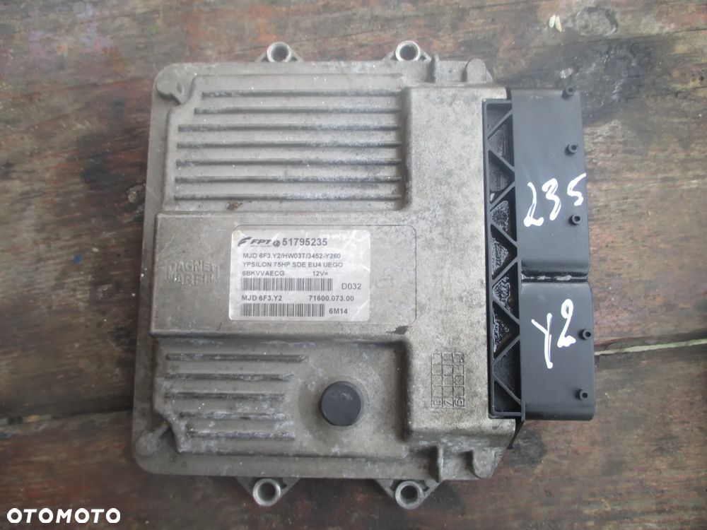 Sterownik komputer Lancia Ypsilon 51795235 MJD6F3.Y2 - 1