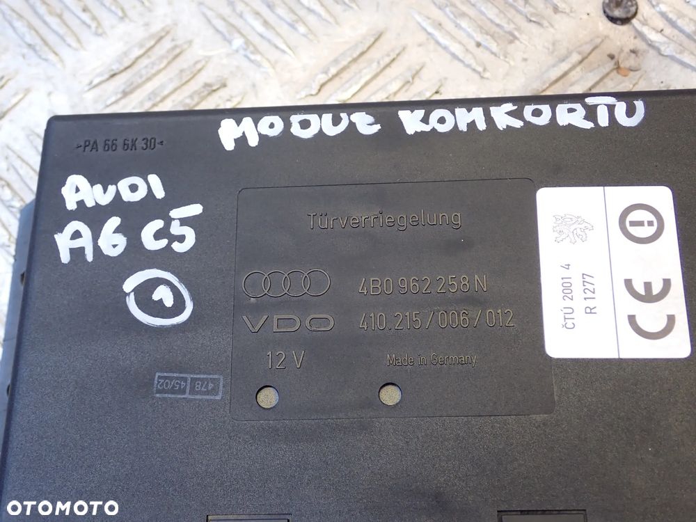 AUDI A6 C5 CZĘŚCI (1)- 4A0857833D, 8E0/1J0864203 B/C/D, 4B9827507M, 4B0823509,4B9827085D, 4B1880204G, DZWIGNIA HAMULCA RĘCZNEGO, 4B9827552M, 4B0823359C, LINKA MASKI, 8L0035501E, 4B0959655P, 8E0909559H, (E8) 67R-016205, 4B0962258N, 8D0422373C, 4B0955453A,  RADIO +PANEL - 29