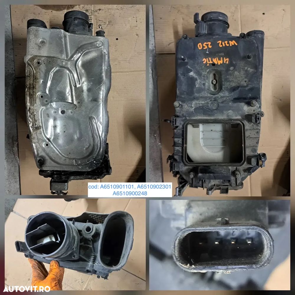 Anexe motor mercedes Turbina turbo electromotor alternator compresor pompa de apa carcasa filtru aer galerie admisie clapeta acceleratie mercedes w204 2007-2014 w212 2009-2015 w639 180cdi 220cdi 250cdi - 6