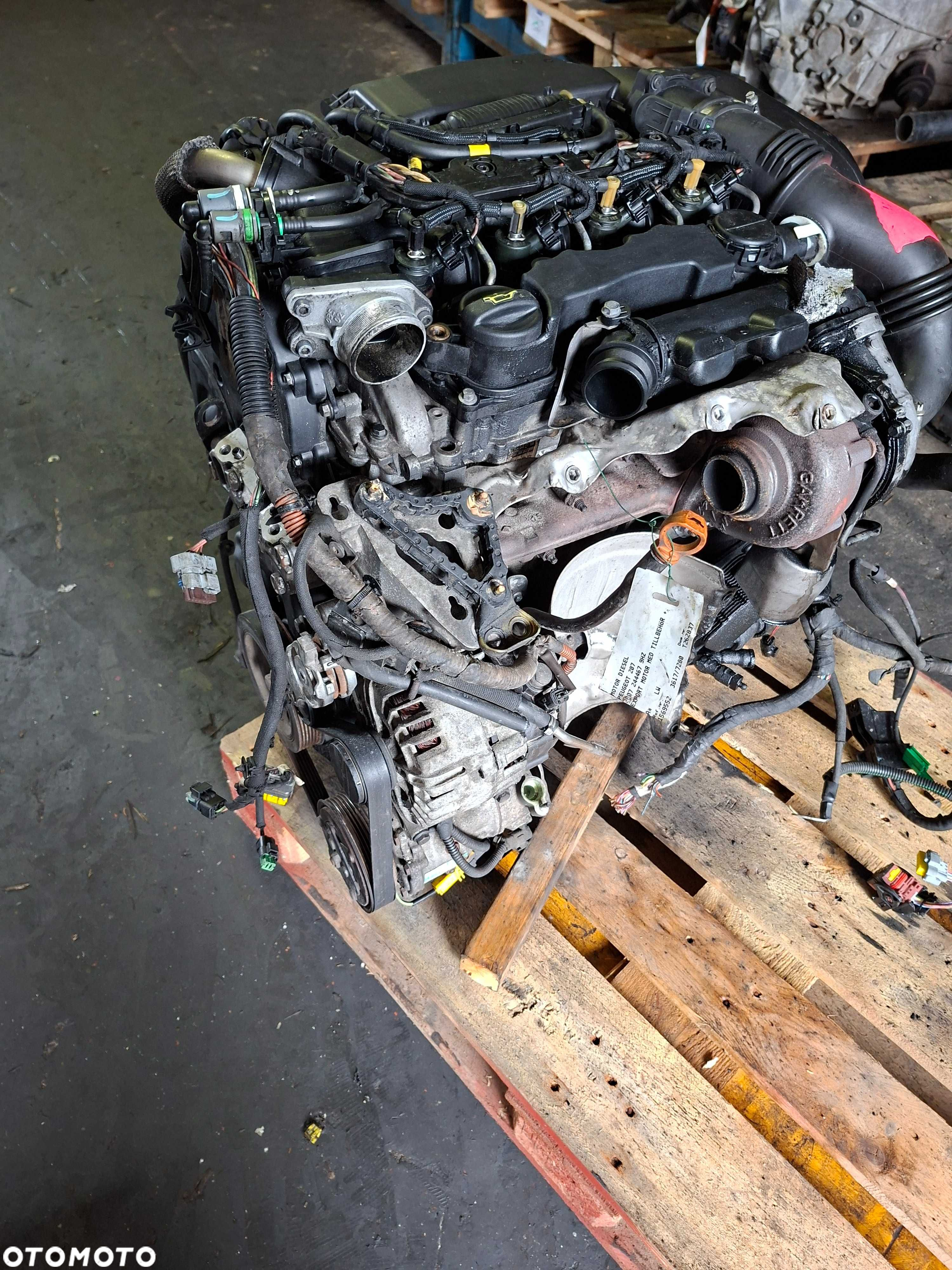 Silnik 1.6 HDI 9HZ Peugeot 207 Citroen kompletny - 2