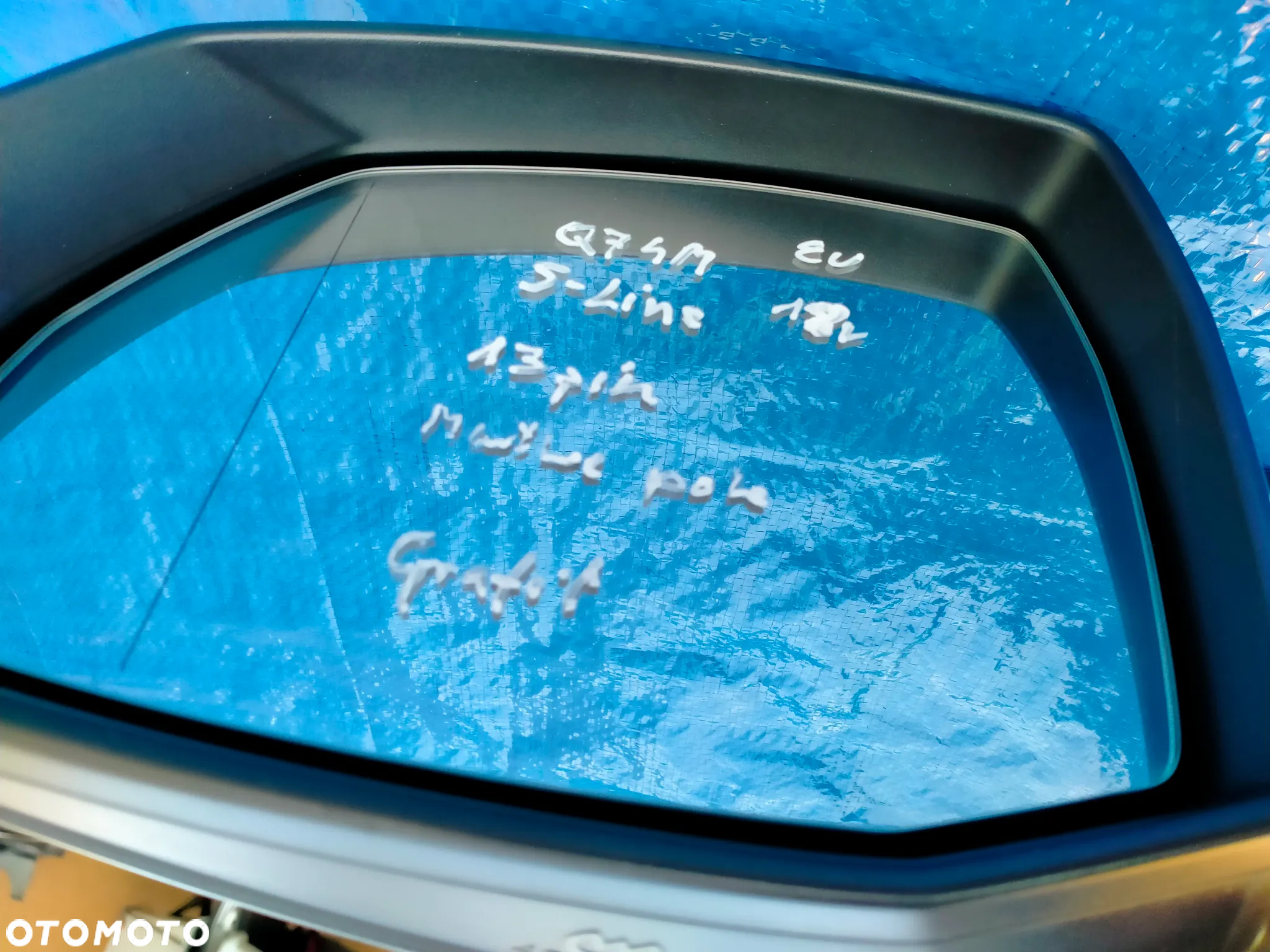 Audi Q7 SQ7 4M / Lusterko Lewe / SHADOW LINE / 13 Pin Pinów / Side Assist / Asystent / EUROPA - 3