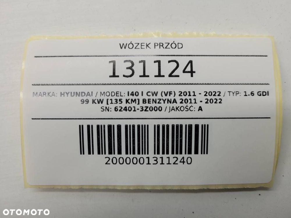 WÓZEK SANKI ZAWIESZENIE PRZÓD PRZEDNIE HYUNDAI I40 1.6 GDI - 18