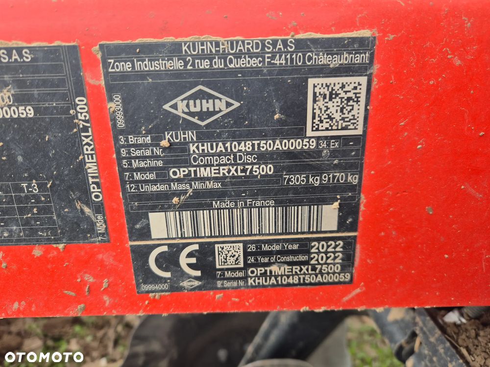 Kuhn Optimer XL 7500 - 10