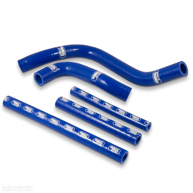 kit tubos radiador samco  suzuki rm 250 1996 - 2000 azul - 1