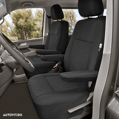 Husa scaune pentru VW T5 2003-2015 si VW T6 din 2015, 1+1 - 1