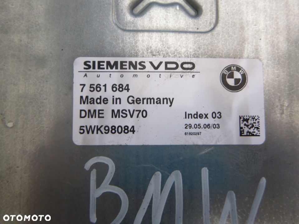 BMW 530i E61 sterownik komputer 7561684 5WK98084 - 2