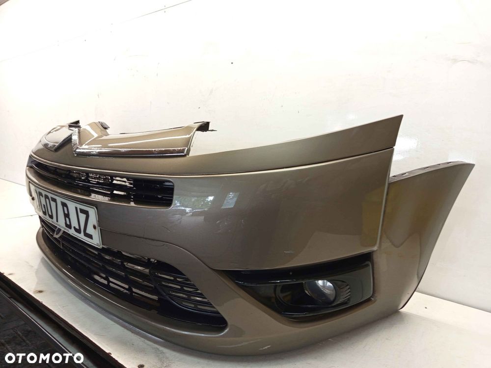 ^ ZDERZAK PRZÓD PRZEDNI CITROEN C4 GRAND PICASSO KEBC ZŁOTY PIASKOWY HALOGENY - 2