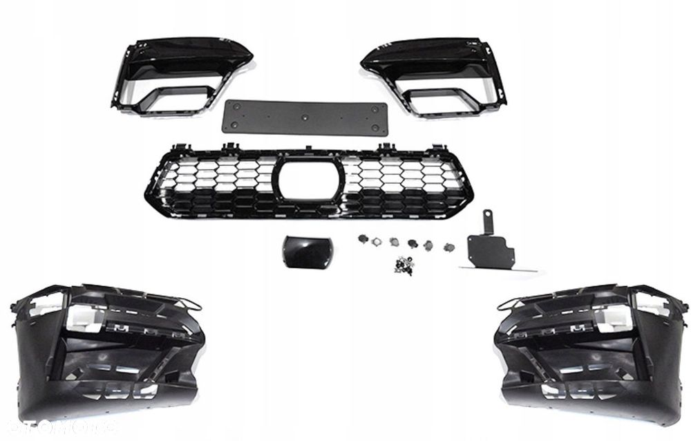 Zderzak Przod przedni kompletny Kratki Bmw 5 g30 g31 Lift Fl Lci 2020-2023 - 6