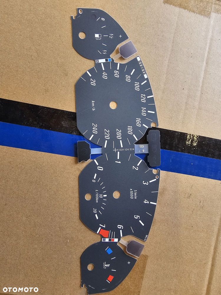 Tarcze zegarów bmw e46 mpakiet szare - 2
