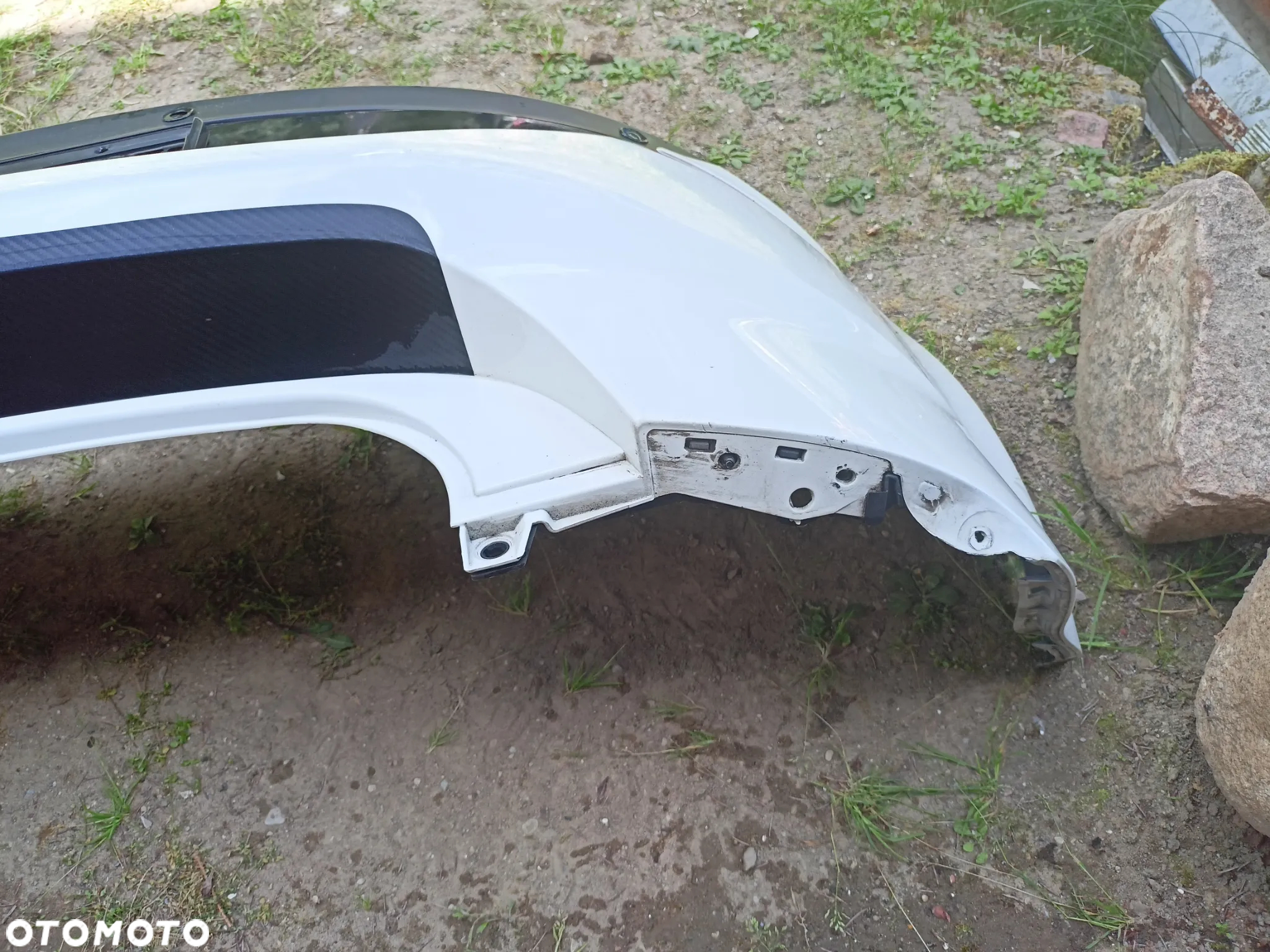 Zderzak tył Seat Ibiza IV 6J 2013-17 biały LB9A 3d, z czujnikami parkowania + belka - 4