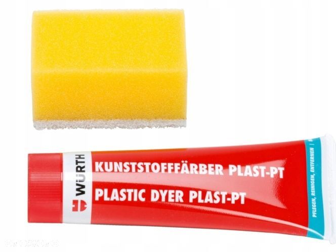 WURTH CZERNIDŁO DO OPON PLASTIKÓW ZDERZAKA 75ml - 2