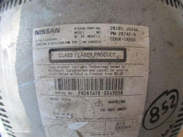 Radios 28185JG44A  NISSAN QASHQAI 1 FASE 1 2008 1.5DCI 105CV 5P CINZENTO ORIGINAL PN-2874F-B CD6K-1490E - 5