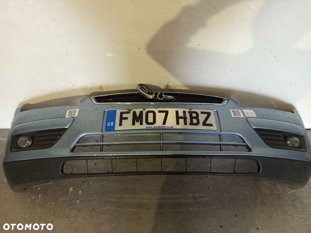 ^ ZDERZAK PRZÓD PRZEDNI FORD FOCUS MK.2 2 II Z3 BŁĘKITNY MORSKI HALOGENY