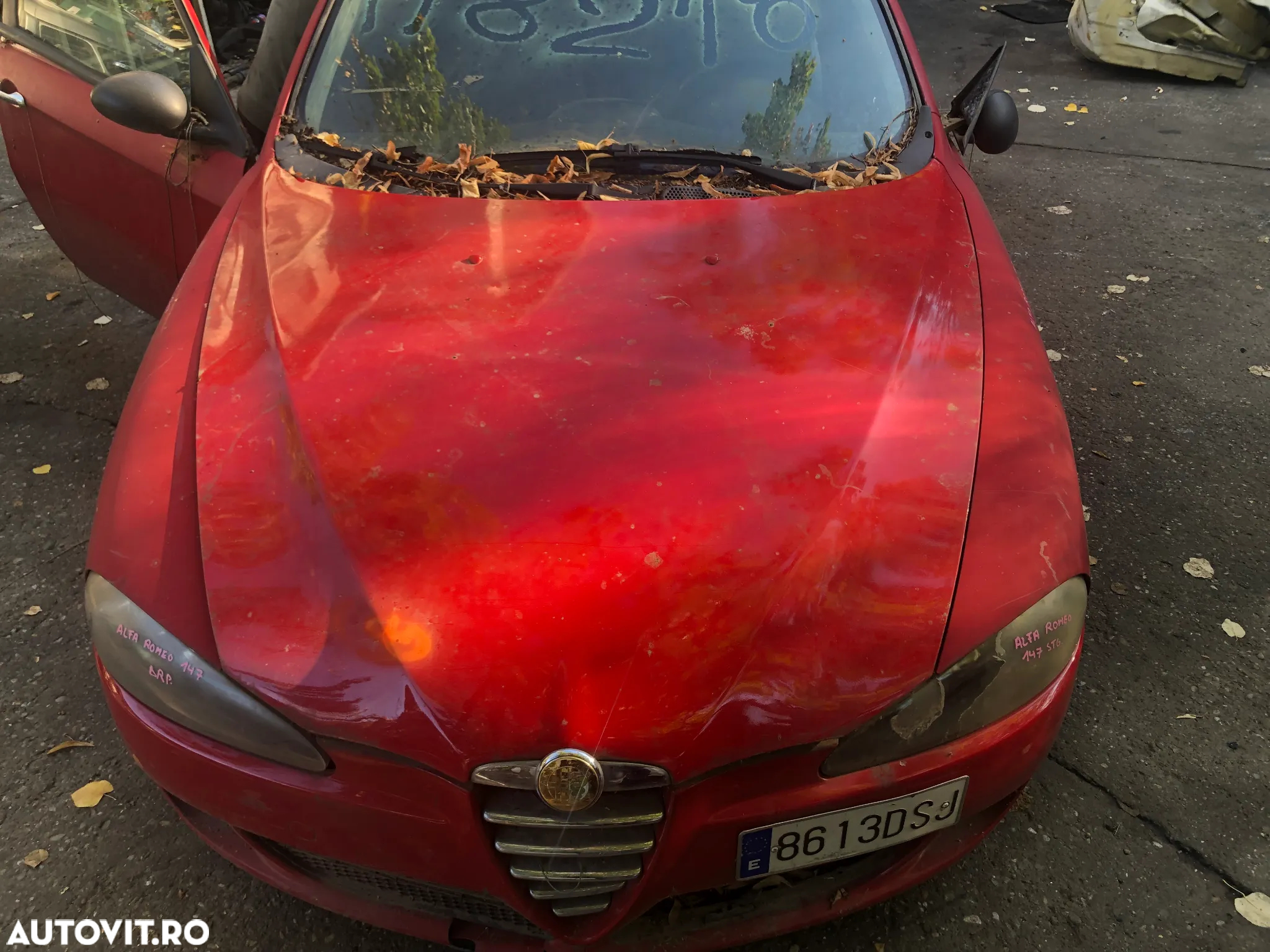 Capota fata motor Alfa Romeo 147 2005 rosu - 4