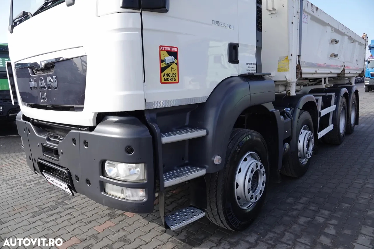 MAN TGS 35.400 / 8x4 / BASCULANTE / BORDMATIC / HYDROBOARD / ANVELOPE 100% - 14