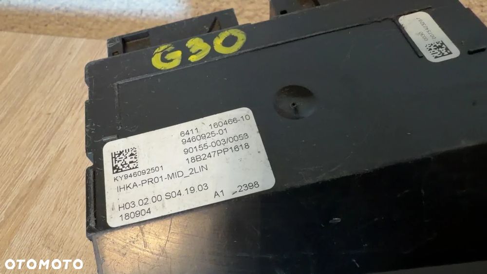 MODUŁ STEROWNIK KLIMATYZACJI BMW G30 9460925 - 4