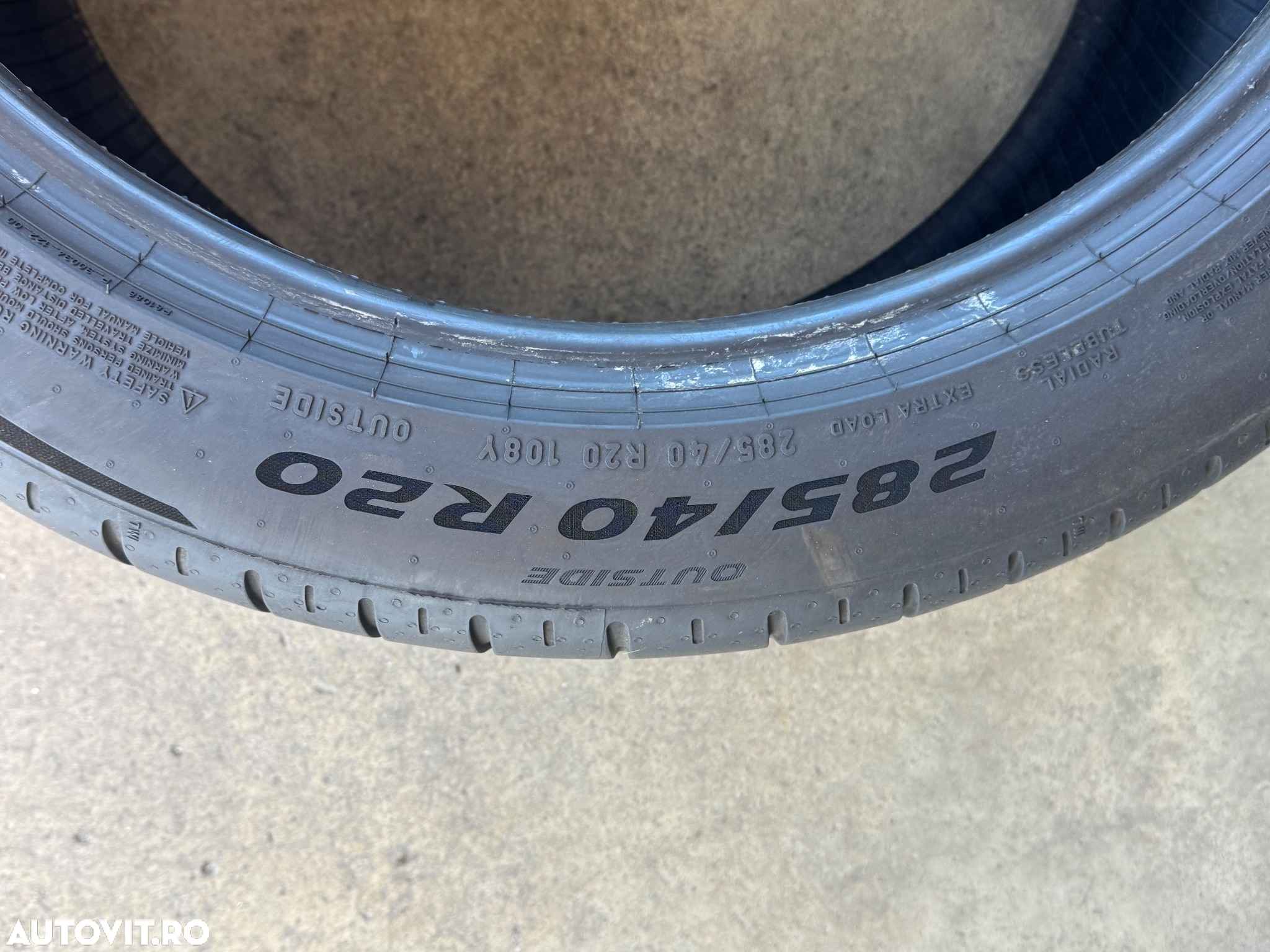 Vând 2 anvelope 285/40/20 Pirelli de vară ca noi - 5