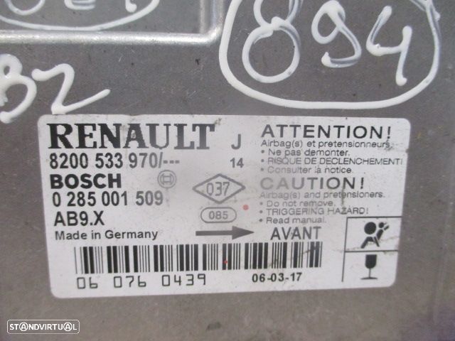 Modulo Airbag 0285001509 8200533970 RENAULT MODUS FASE 1 2006 1.5DCI 85CV 5P VERDE ESCURO - 5