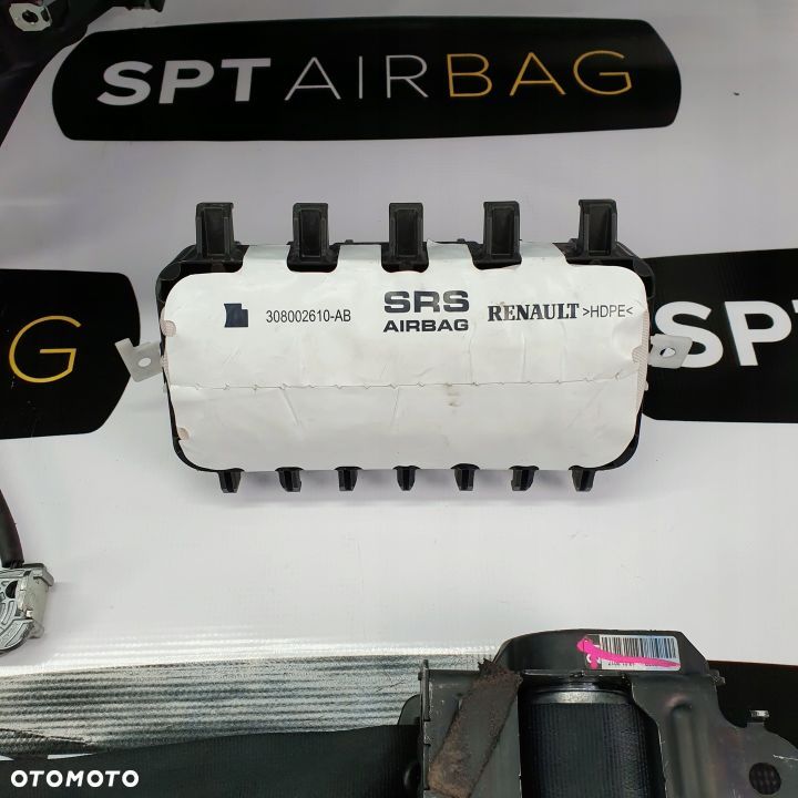 RENAULT MEGANE IV 4 DESKA ROZDZIELCZA KONSOLA KOKPIT PULPIT PODUSZKI AIRBAG AIR BAG PASY KIT SET - 7