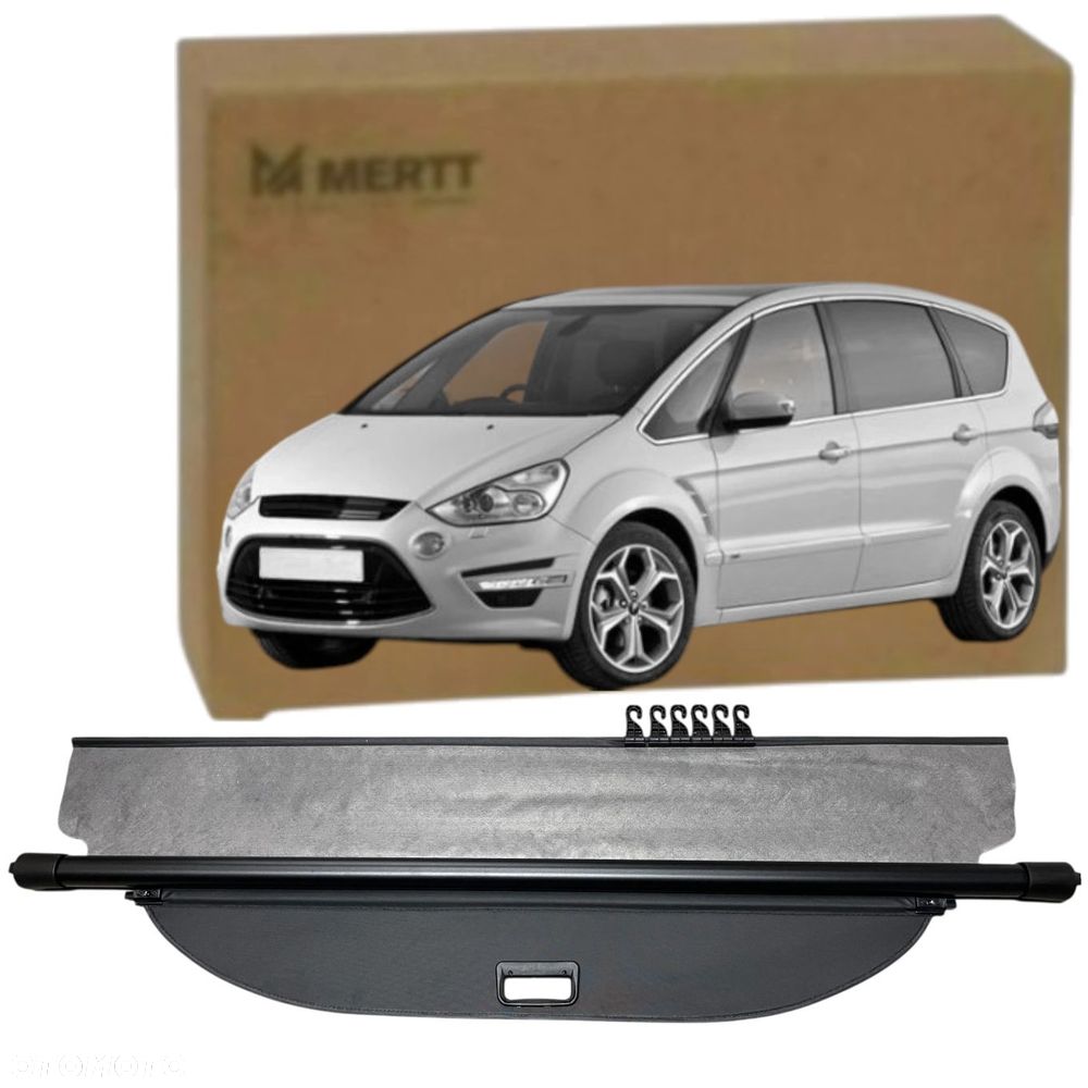 ROLETA bagażnika TYŁ czarna nowa FORD S-MAX I 2006-2014 - 1
