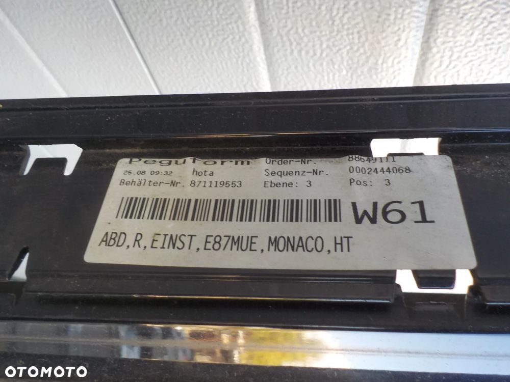 BMW SERIA 1 E87 LISTWA PROGOWA PRAWA I LEWA KOMPLET  KOLOR MONACOBLAU METALLIC - 3