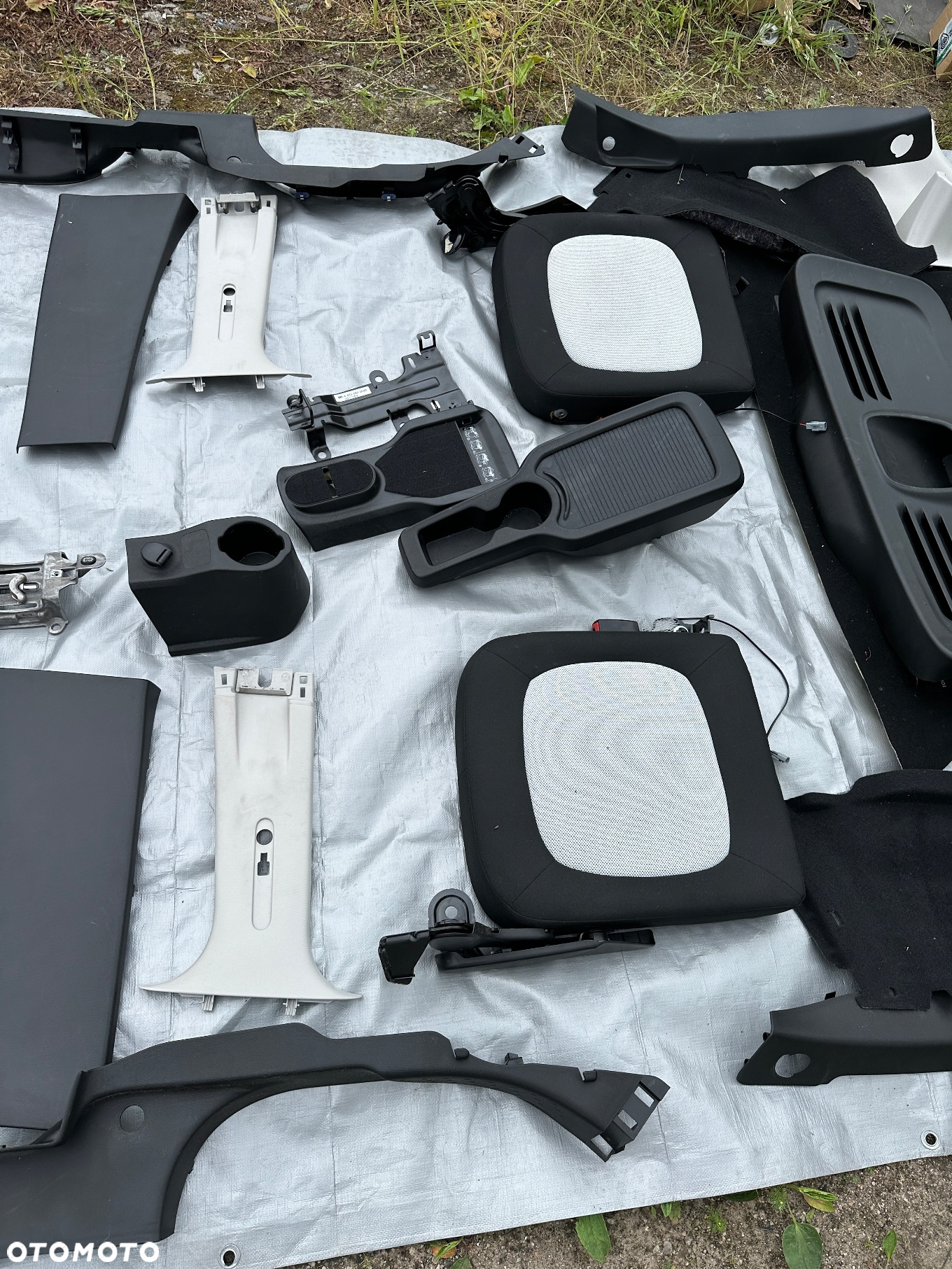 Smart 453 forfour tapicerka osłona słupek siedzisko listwa panel osłona plastik - 5