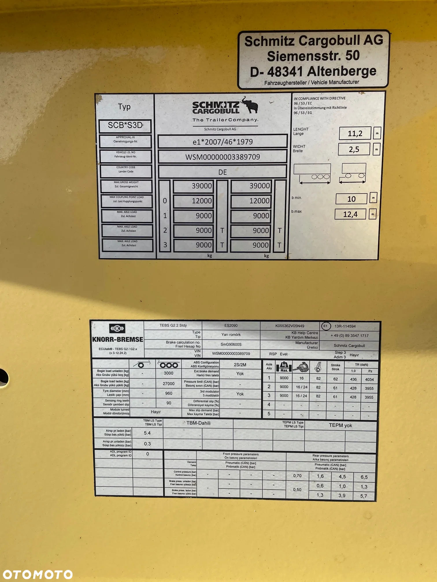 Schmitz Cargobull SCB S3D/ Podkontnerowa / 20,30,40,45 - 10
