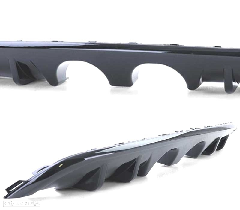 DIFUSOR VOLKSWAGEN VW GOLF MK6 1K 08-13 BRILHANTE PRETO SAIDA DUPLA - 2