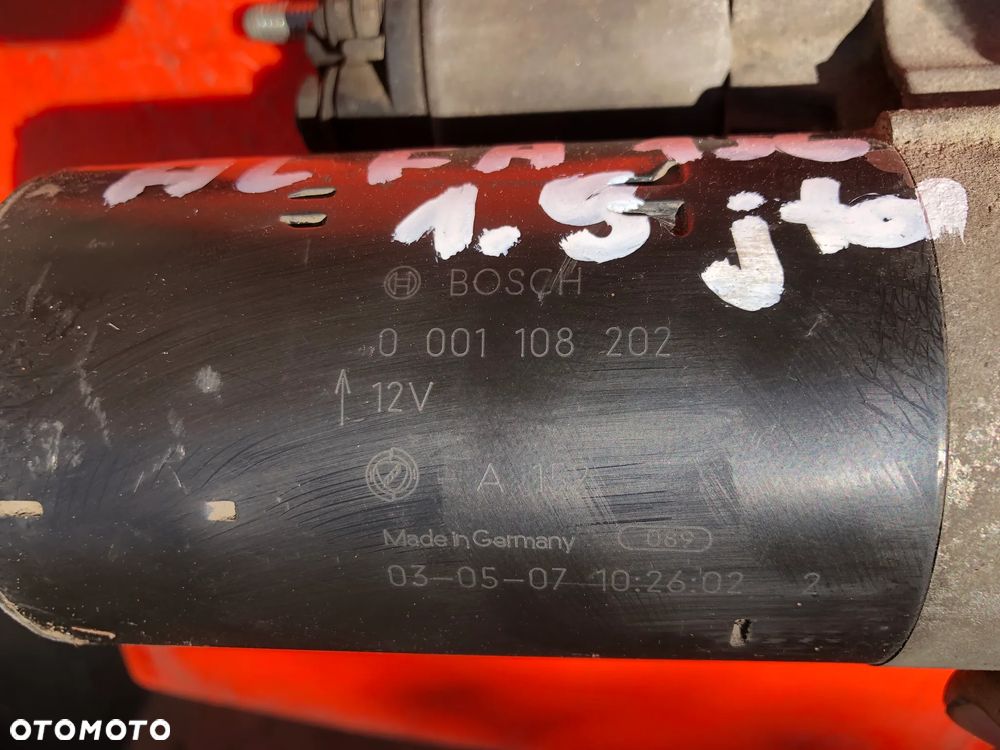 Rozrusznik 0001108202 Alfa Romeo 147 156 Fiat Stilo Croma Punto II 1,9 Diesel - Gwarancja Wysyłka - 6