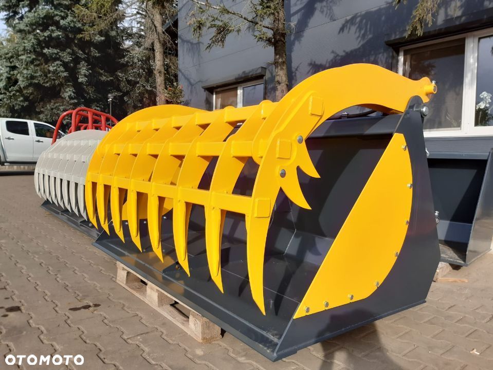 Łyżko krokodyl, ząb palony, 220 cm, mocowanie euro, Case, Bobcat, Weidemann, Schaffer - 4