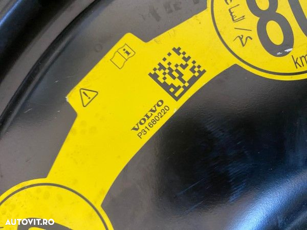 Roata de rezerva T125/80R18 Volvo XC90 XC60 2015-2022 31680220 31660976 - 3