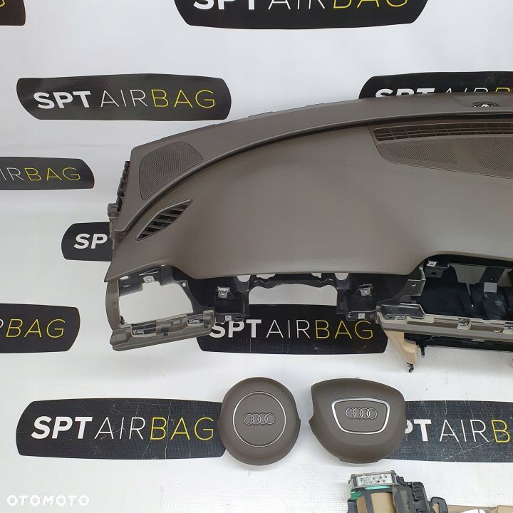 AUDI A6 C7 4G0 DESKA ROZDZIELCZA KONSOLA KOKPIT PULPIT PODUSZKI AIRBAG AIR BAG PASY KIT SET - 2