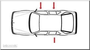 Botão capa vidros Mercedes classe A W169 -  B W245 e ML W164    (direito ou trás)  NOVO - 3